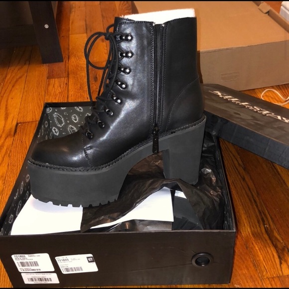Killstar Shoes - NEW Killstar Krystal Black boots